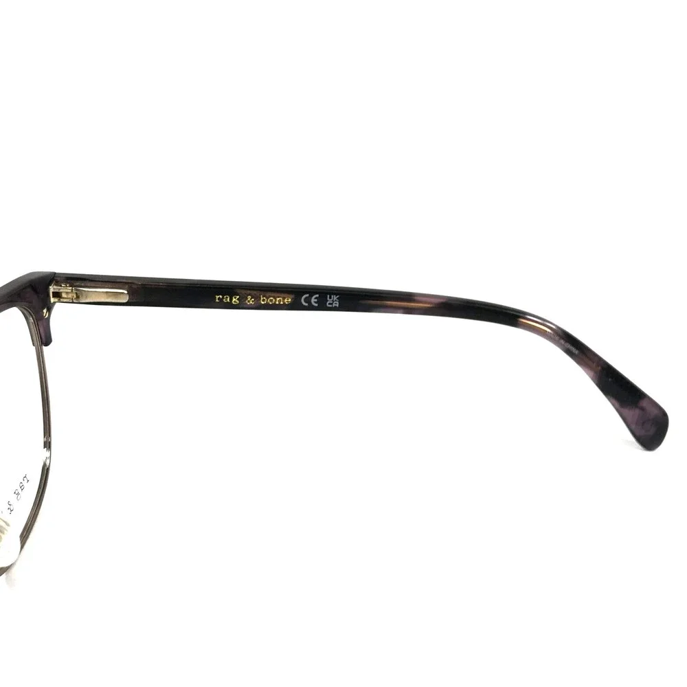 Rag & Bone Eyeglasses Frames RNB3060/G HKZ Purple Tortoise Gold 52-17-140